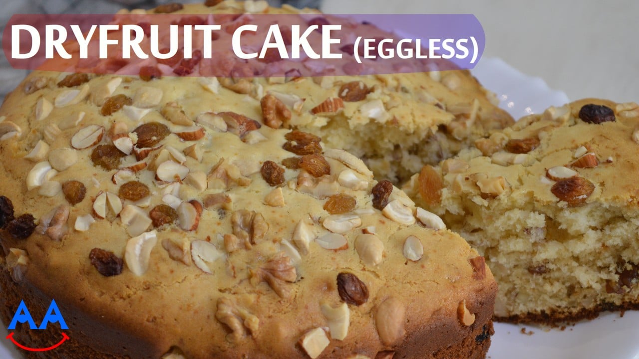 Eggless Dry Fruit Cake , Helathy , Home made - Usha's Muffins