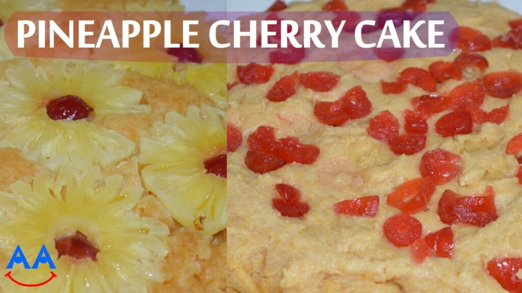 2 Side Pineapple Cherry Cake