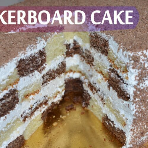 8in Whipped Cream Checkerboard Cake - Jewel-Osco