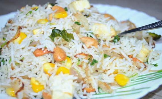 Paneer Corn Pulao
