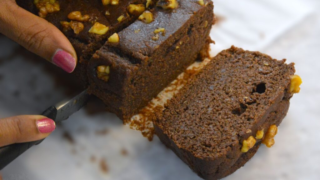 Chocolate Banana Walnut Cake