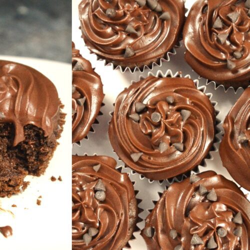 Eggless Wheat flour Chocolate Cup Cake