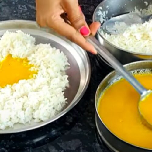 Rice Lentils in Cooker