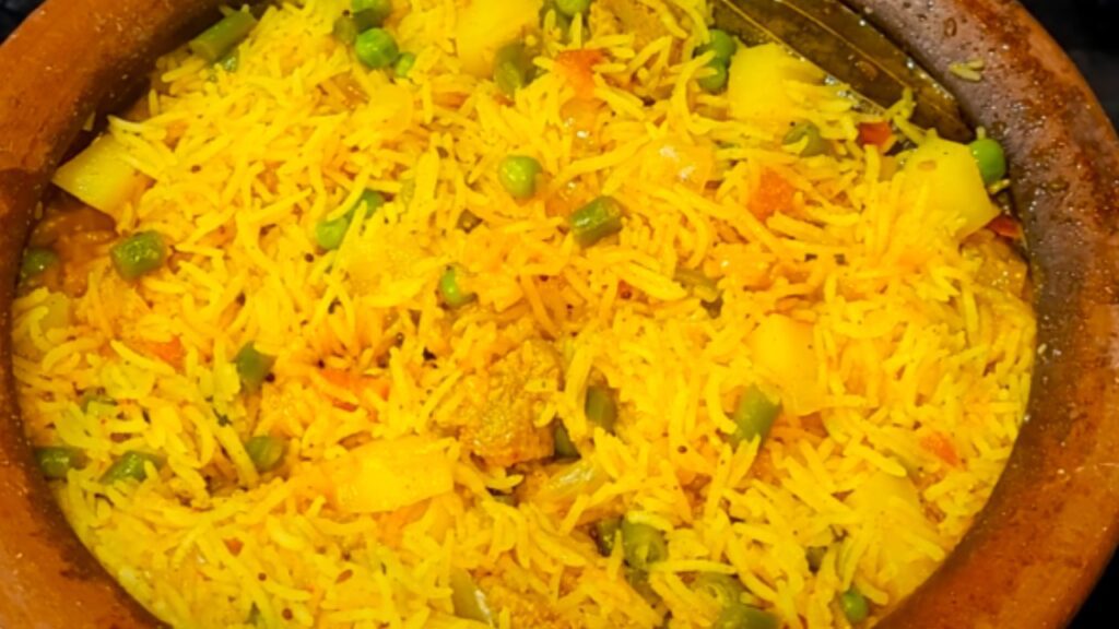 soya matar pulao