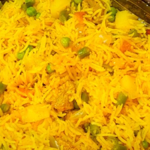 soya matar pulao