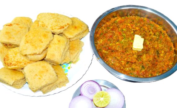 Pav Bhaji with Wheat flour Pav
