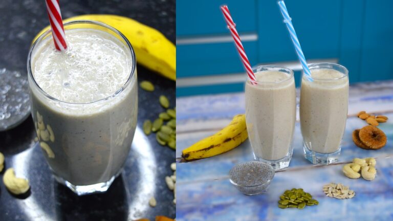 High Protein and Biotin Milkshake | Healthy morning Drink - Aarti AtmaRam